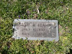Elizabeth “Bessie” <I>Brown</I> Beaman 