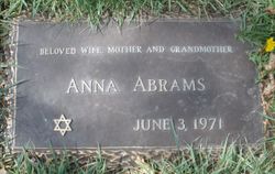 Anna <I>Blumenfeld</I> Abrams 