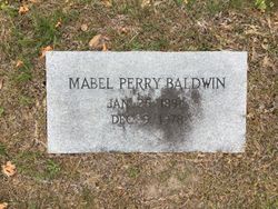 Mabel <I>Perry</I> Baldwin 