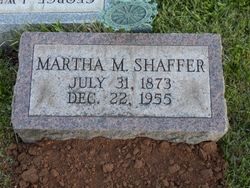 Martha Jane <I>McBrier</I> Shaffer 