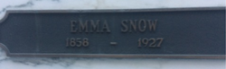 Emma L <I>Snodgrass</I> Snow 