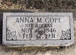 Anna Marie <I>Rogers</I> Cope 