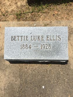 Elizabeth “Bettie” <I>Luke</I> Ellis 