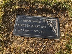 Nettie McCreary <I>McCreary</I> Nye 