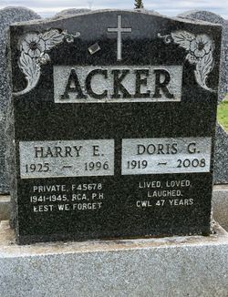 Harry E Acker 