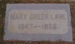 Mary Wallace “Molly” <I>Green</I> Lane 