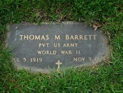 Pvt Thomas M Barrett 
