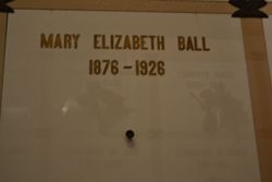 Mary Elizabeth “Mollie” <I>Rash</I> Ball 