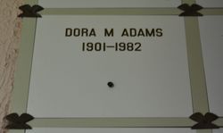 Dora M <I>Hilling</I> Adams 