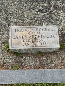 Frances <I>Rogers</I> Cox 