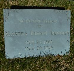 Martha <I>Forsey</I> Bennett 