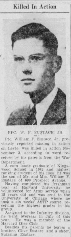 PFC William F Eustace Jr.