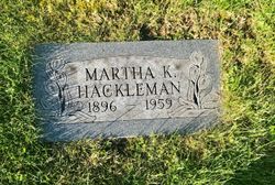 Martha Kathryne <I>Kepley</I> Hackleman 
