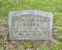 Anna <I>Karanikas</I> Barra 