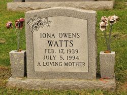 Iona <I>Owens</I> Watts 