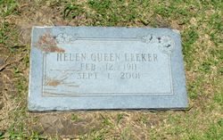 Helen Jane <I>Laughlin</I> Queen Leeker 