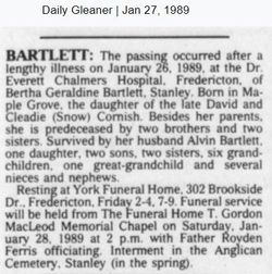 Bertha Geraldine <I>Cornish</I> Bartlett 