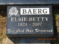 Elsie Betty <I>Bergmann</I> Baerg 