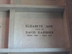 Elizabeth Jane <I>Bangs</I> Gardner 