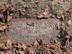 Mary J. <I>Drake</I> Brown 