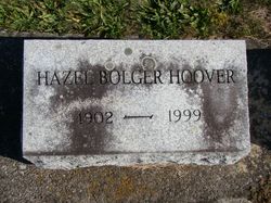 Hazel M <I>Bolger</I> Hoover 