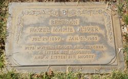 Hazel Marie <I>Oliver</I> Beltran 