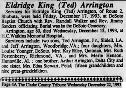 Eldridge King “Ted” Arrington 