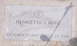 Henrietta <I>Roe</I> Berg 
