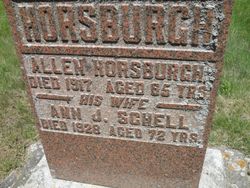 Ann Jane <I>Schell</I> Horsburgh 