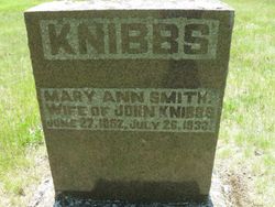 Mary Ann <I>Smith</I> Knibbs 
