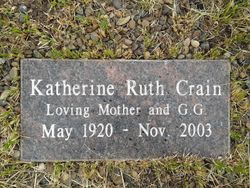 Katherine Ruth <I>Hathaway</I> Crain 