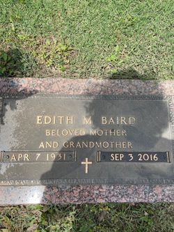 Edith Mae “Edie” <I>Barton</I> Baird 