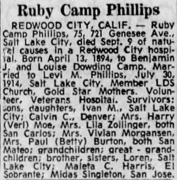 Ruby <I>Camp</I> Phillips 