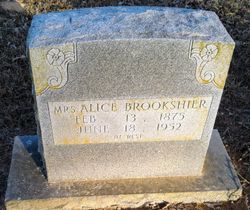 Mrs Alice S. <I>Scoggins</I> Brookshier 