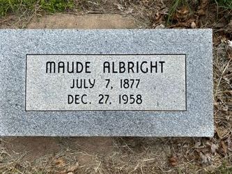 Myrtle Maude <I>Matheny</I> Albright 