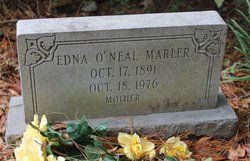 Edna Virginia <I>O'Neal</I> Marler 