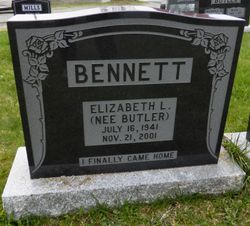 Elizabeth L. <I>Butler</I> Bennett 