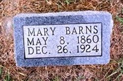 Mary J <I>Lee</I> Barns 