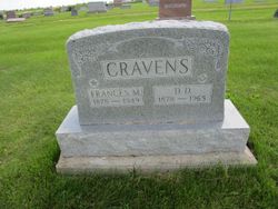 Frances Mary Ann <I>Paddock</I> Cravens 