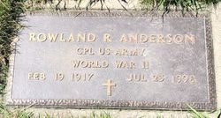 Rowland R Anderson 