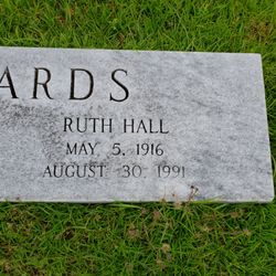 Ruth <I>Hall</I> Edwards 