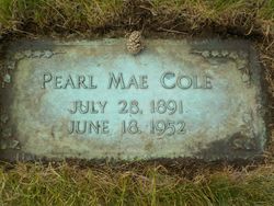 Pearl Mae <I>Halliwill</I> Cole 