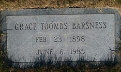 Grace Rhoda <I>Toombs</I> Barsness 