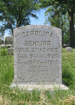 Caroline <I>Zimdars</I> Behling 
