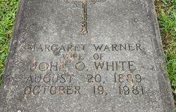 Margaret <I>Warner</I> White 