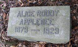 Alice E. <I>Roddy</I> Applebee 