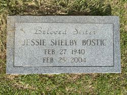 Jessie <I>Shelby</I> Bostic 