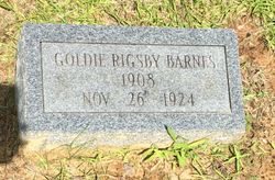 Goldie <I>Rigsby</I> Barnes 