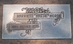 Harriett Elizabeth “Hattie” <I>Dukes</I> Horne 