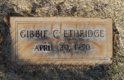 Gibbie C <I>Warnick</I> Ethridge 